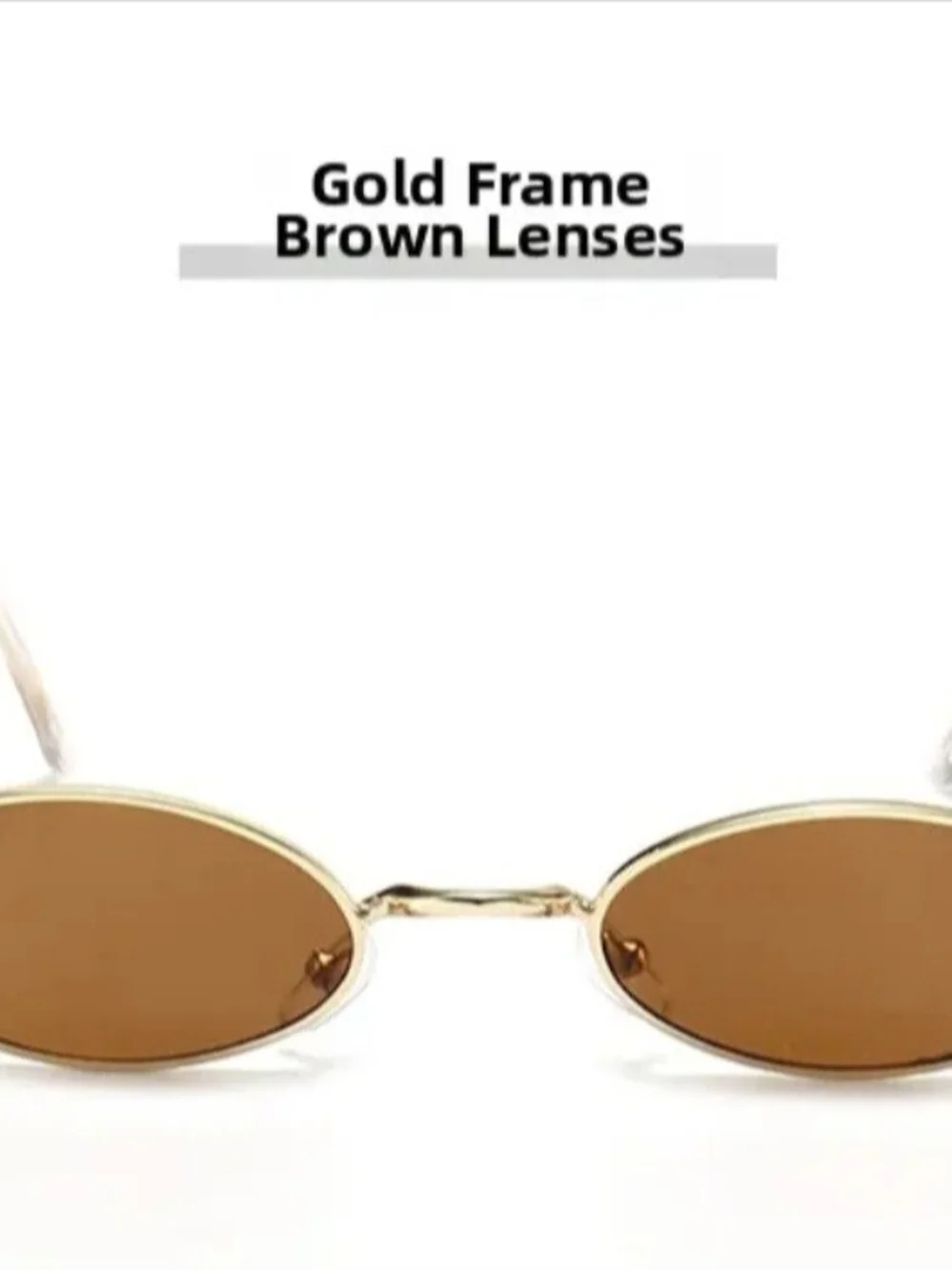 Gold Frame Brown Lens Women's Sunglasses